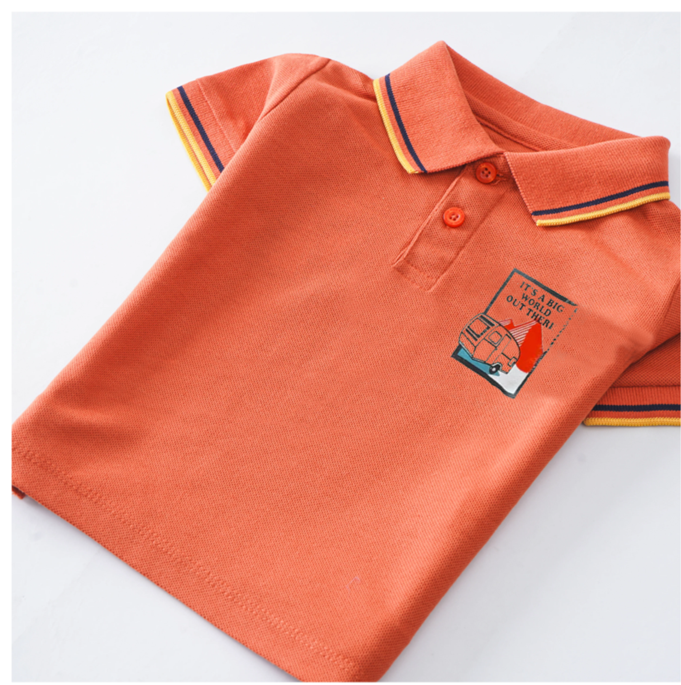Orange Summer polo Shirt