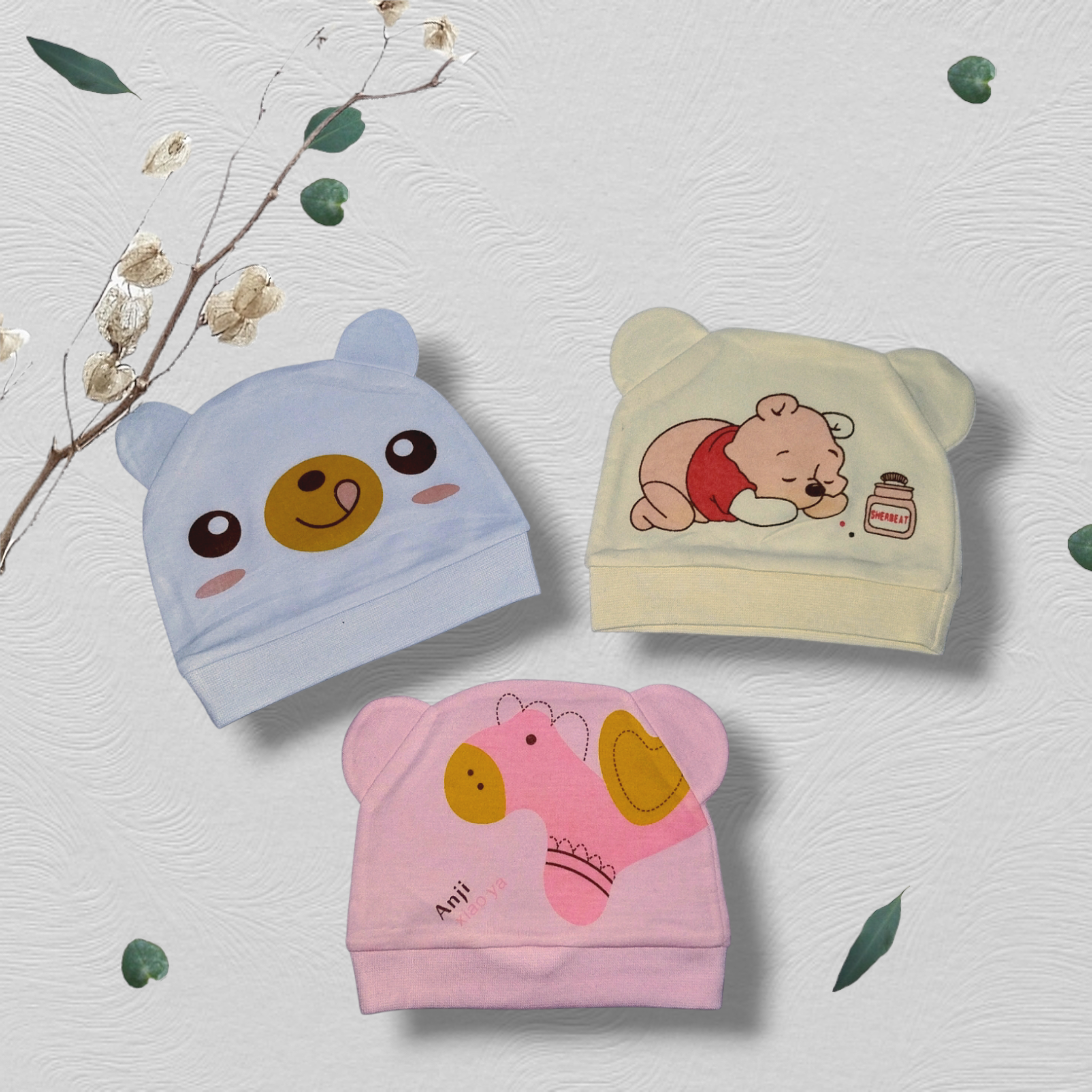 Pack of 3 Baby Summer Cap - Noobeeretail.com