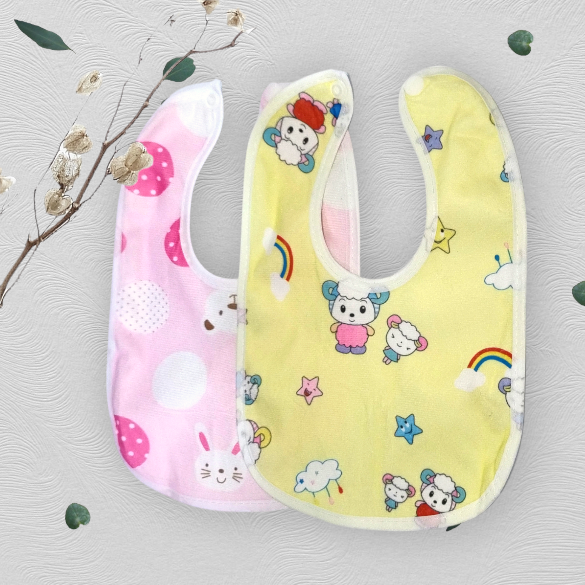 Pack of 2 Baby Bib Large - Noobeeretail.com
