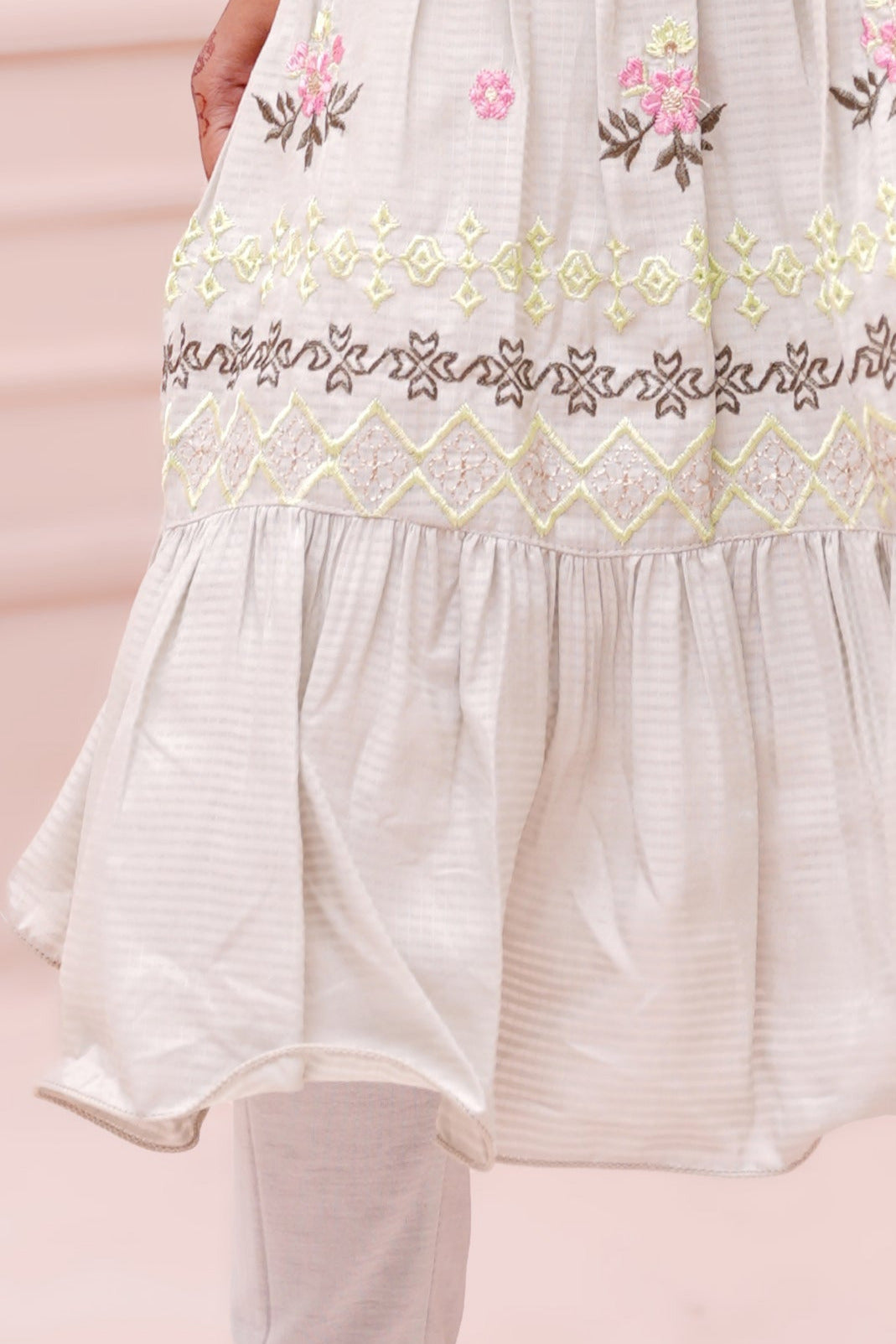 Girls Embroidered Frock - Noobeeretail.com